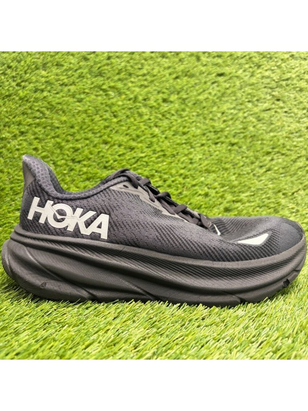 Hoka One One Clifton 9 Gore-Tex Womens Size 9.5 Black Running Shoes Sneakers